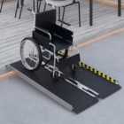 HOMCOM Folding Aluminium Wheelchair Ramp