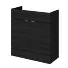 Hudson Reed 800Mm Vanity Unit - Black Woodgrain