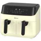 Emtronics EMAFDD9LCR Double Basket Air Fryer 9 Litre - Cream