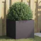 vidaXL Planter Black 42X40X39cm Cold-rolled Steel