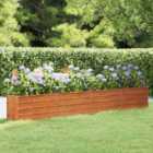 vidaXL Garden Raised Bed Rusty 320X40X45cm Corten Steel