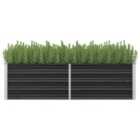 vidaXL Garden Raised Bed Anthracite 160x40x45cm - Steel