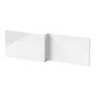 Hudson Reed Fusion 1700Mm Shower Bath Front Panel - Gloss White
