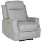 HOMCOM Electric Armchair, Fabric Recliner With Usb Port, Grey