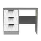 Ready Assembled Las Vegas Vanity In White Matt & Dusk Grey