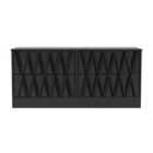 Ready Assembled Las Vegas 4 Drawer Bed Box In Deep Black & Black Matt