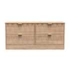 Ready Assembled Las Vegas 4 Drawer Bed Box In Bardolino Oak