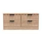 Ready Assembled Las Vegas 4 Drawer Bed Box In Bardolino Oak