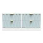 Ready Assembled Las Vegas 4 Drawer Bed Box In Duck & White
