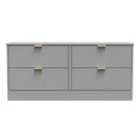 Ready Assembled Nashville 4 Drawer Bed Box In Dusk Grey