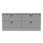 Ready Assembled Las Vegas 4 Drawer Bed Box In Dusk Grey