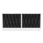 Ready Assembled Las Vegas 4 Drawer Bed Box In Deep Black & White