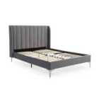 Hazel Bed King Grey Velvet