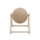 Livingandhome Wooden Cat Scratching Ball Kitten Scratcher Toy - Brown