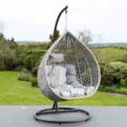 Artemis Home Oakley Swing Egg Pod Chair - Light Grey