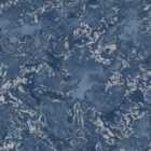 Muriva Elixir Marble Blue & Silver Wallpaper 10m x 53cm