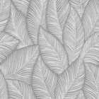 Muriva Denver Leaf Grey Wallpaper 10m x 53cm