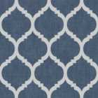 Darcy James Zara Trellis Blue & Silver Wallpaper 10m x 53cm