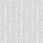 Muriva Blake Wave Grey & White Wallpaper 10m x 53cm