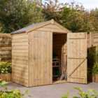 Rowlinson 4x6 Shiplap Apex Shed Double Door