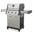 Dellonda 3 Burner Deluxe Gas BBQ Grill w/ Piezo Ignition, Stainless Steel - DG16