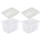 Keeeper Set Of 2 Storage Box 15 Litre With Lid Turn Around Stacking System