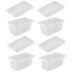 Keeeper Set Of 4 Storage Box & Lid 7 Litre With Turn Around Stacking System