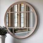 Gallery Direct Euroa Round Mirror Clay 1000X1000Mm