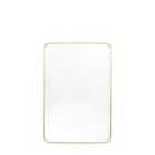 Gallery Direct Heyfield Rectangle Mirror Gold 600X35X900Mm