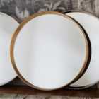Gallery Direct Hartley Round Mirror Gold 950X950Mm