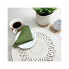 Nene Round Cotton Sprial Placement 38cm Cream Colour, Set Of 2