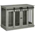 PawHut Dog Crate for Large/Small Dogs - Grey