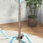 HOMCOM Kids Gymnastic Bar w/ Adjustable Height, Foldable Training Bar - Blue