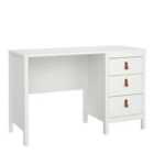 Furniture To Go Barcelona Desk 3 Drawers White