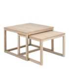 Furniture To Go Cornus Coffee Table In White Oak Set Of 2