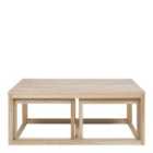 Furniture To Go Cornus Coffee Table In Oak Set Of 3