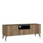 Furniture To Go Kendall Tv Unit With 2 Doors + 1 Drawer Oak And Black