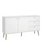 Furniture To Go Cumbria Sideboard 2 Doors + 3 Drawers White