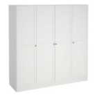 Furniture To Go Brande Wardrobe With 4 Frame Doors In White