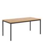 Furniture To Go Seaford Dining Table In Black & Oak