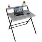 Vida Designs Brooklyn Foldable Computer Desk - Grey