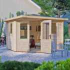 Shire Corner Log Cabin 44 mm Lukne