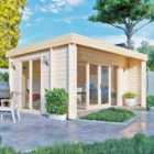 Shire Log Cabin 44 mm Nuuk 16 ft x 13 ft