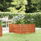 vidaXL Garden Raised Bed Rusty 100X100X45cm Corten Steel