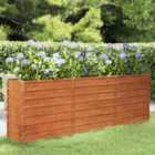 vidaXL Garden Raised Bed Rusty 240x40x77 cm Corten Steel