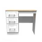 Ready Assembled 254321 Ds tre vanity white ash/oak