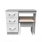 Ready Assembled 254092 Ds cov vanity& stool white