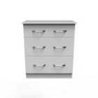 Ready Assembled 254068 Ds cov 3 drwr deep chest wht