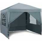 Vonhaus Slate Grey Pop-Up Gazebo Set 2.5x2.5m