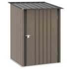 Outsunny 3.3ft x 3.4ft Storage Shed Steel w/ Lockable Door